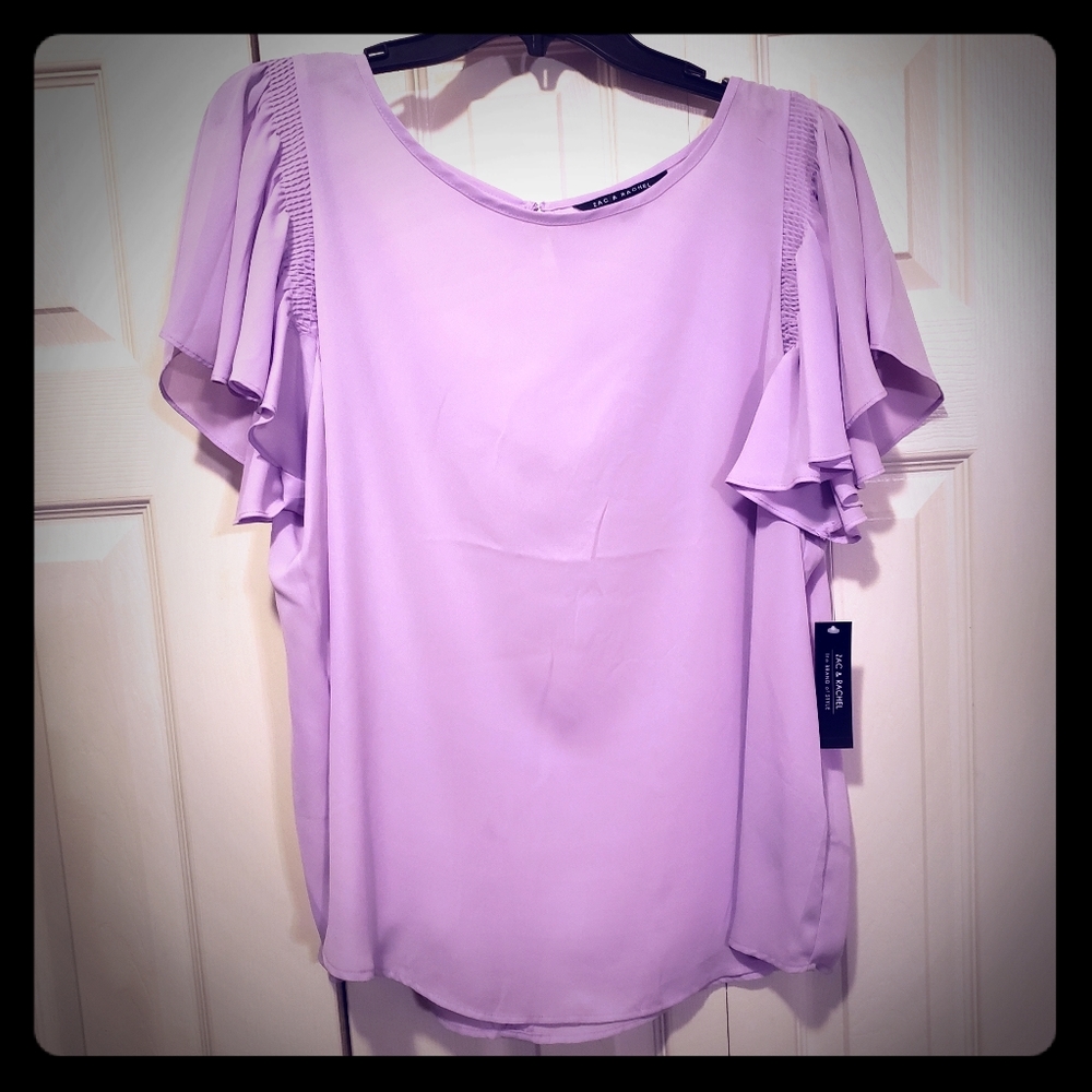 Ruffle sleeve top
